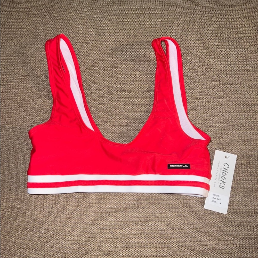 Chooks LA red bikini top
